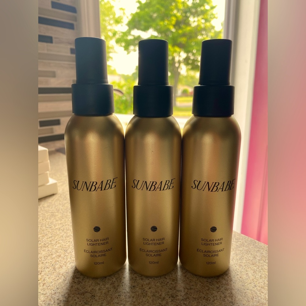 ONE brand new bottles of sunbabe solar hair lightener